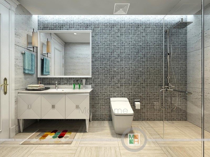 Thiết kế nội thất phòng tắm, nhà vệ sinh chung cư Imperia Garden